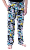Pokemon Men's Pikachu Squirtle and Jigglypuff Tie Dye Sleep Pajama Pants