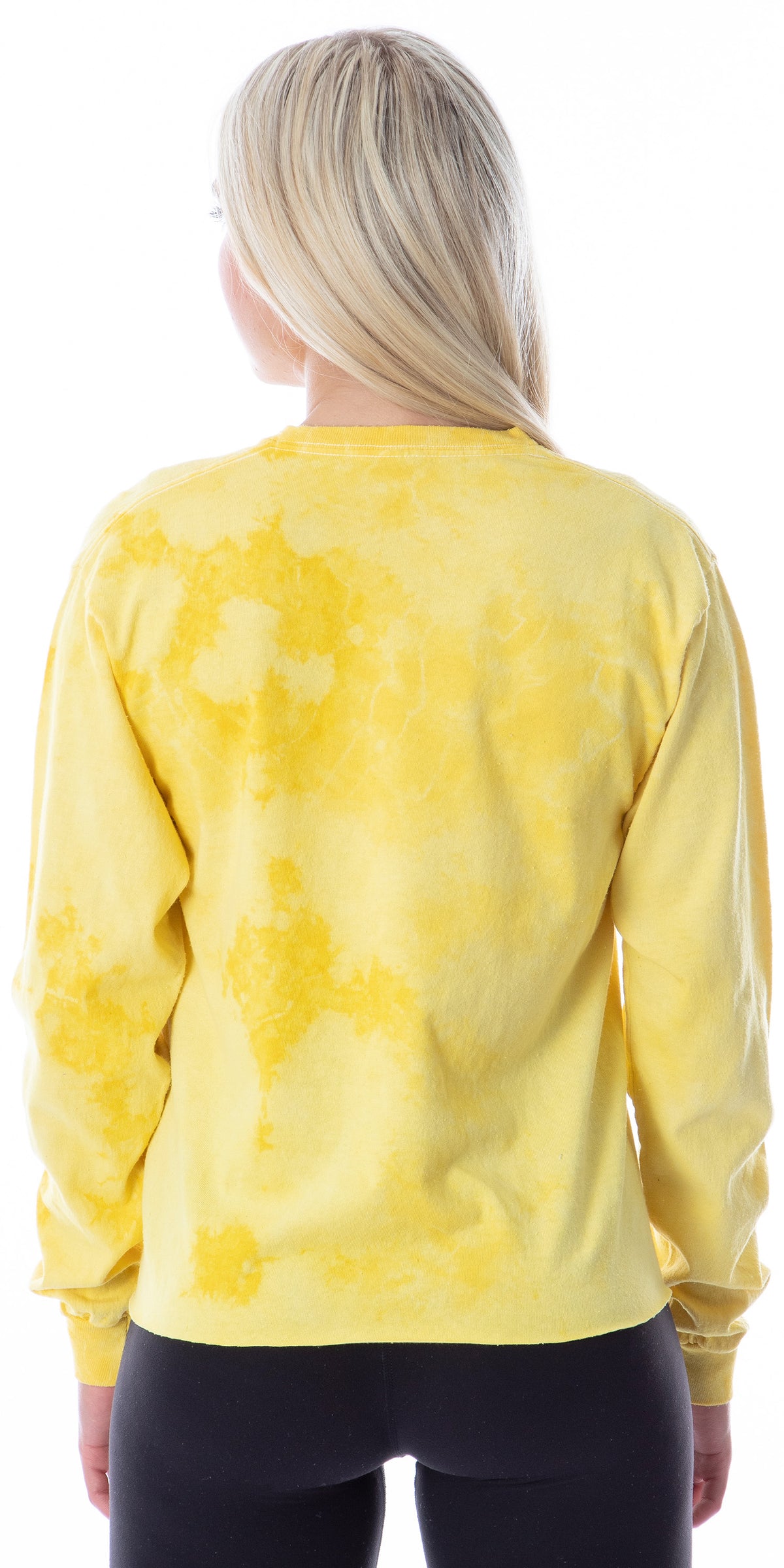 Pokemon Women's Pikachu Starter Group Long Sleeve Tie Dye Adult T-Shirt