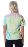 Pokemon Women's Pikachu Squirtle Charmander Bulbasaur Tie-Dye Skimmer T-Shirt Adult