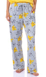 Pokemon Women's Pikachu Bolts 2 Piece Shirt and Pant Pajama Lounge Set