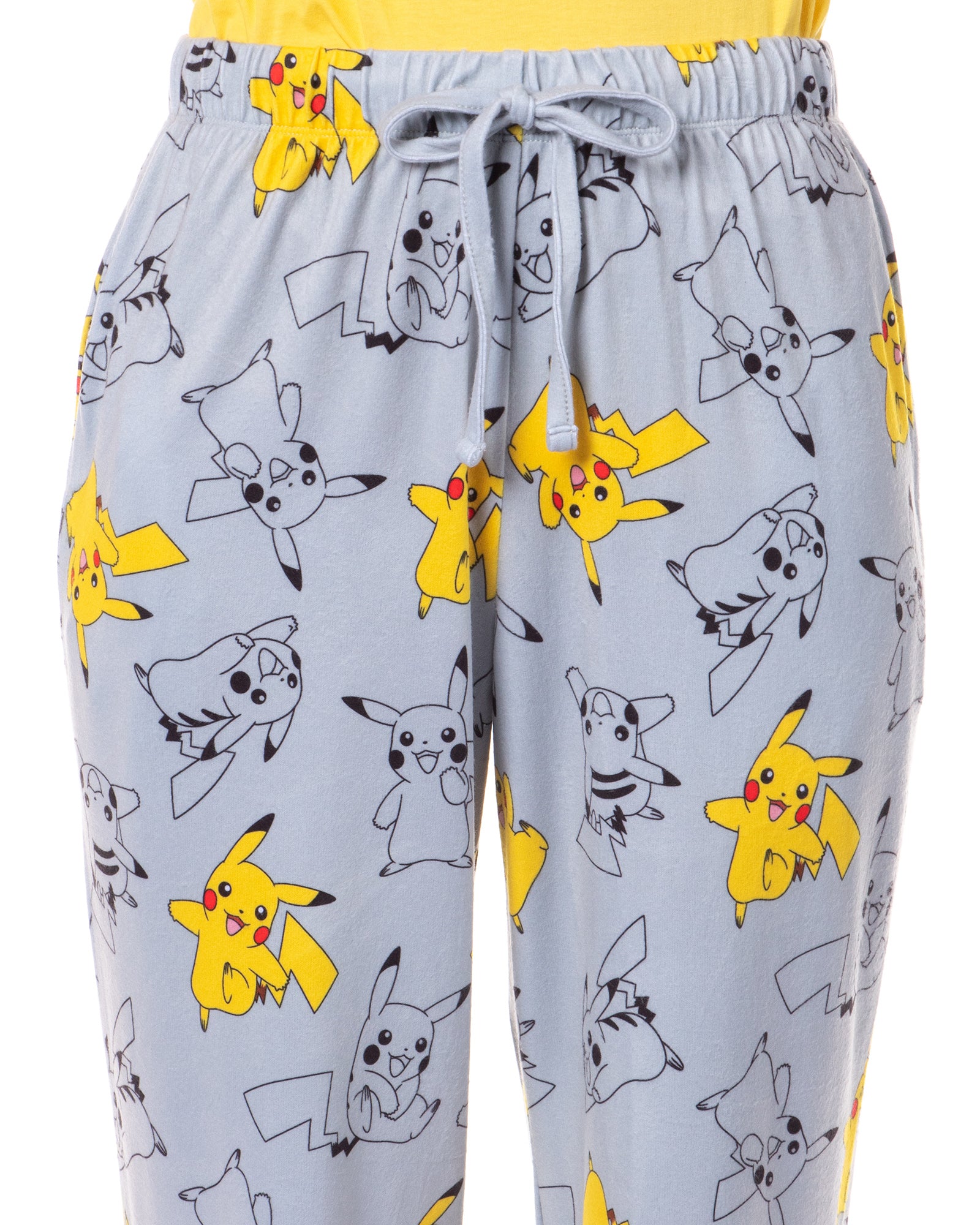 Pokemon Women's Pikachu Bolts 2 Piece Shirt and Pant Pajama Lounge Set