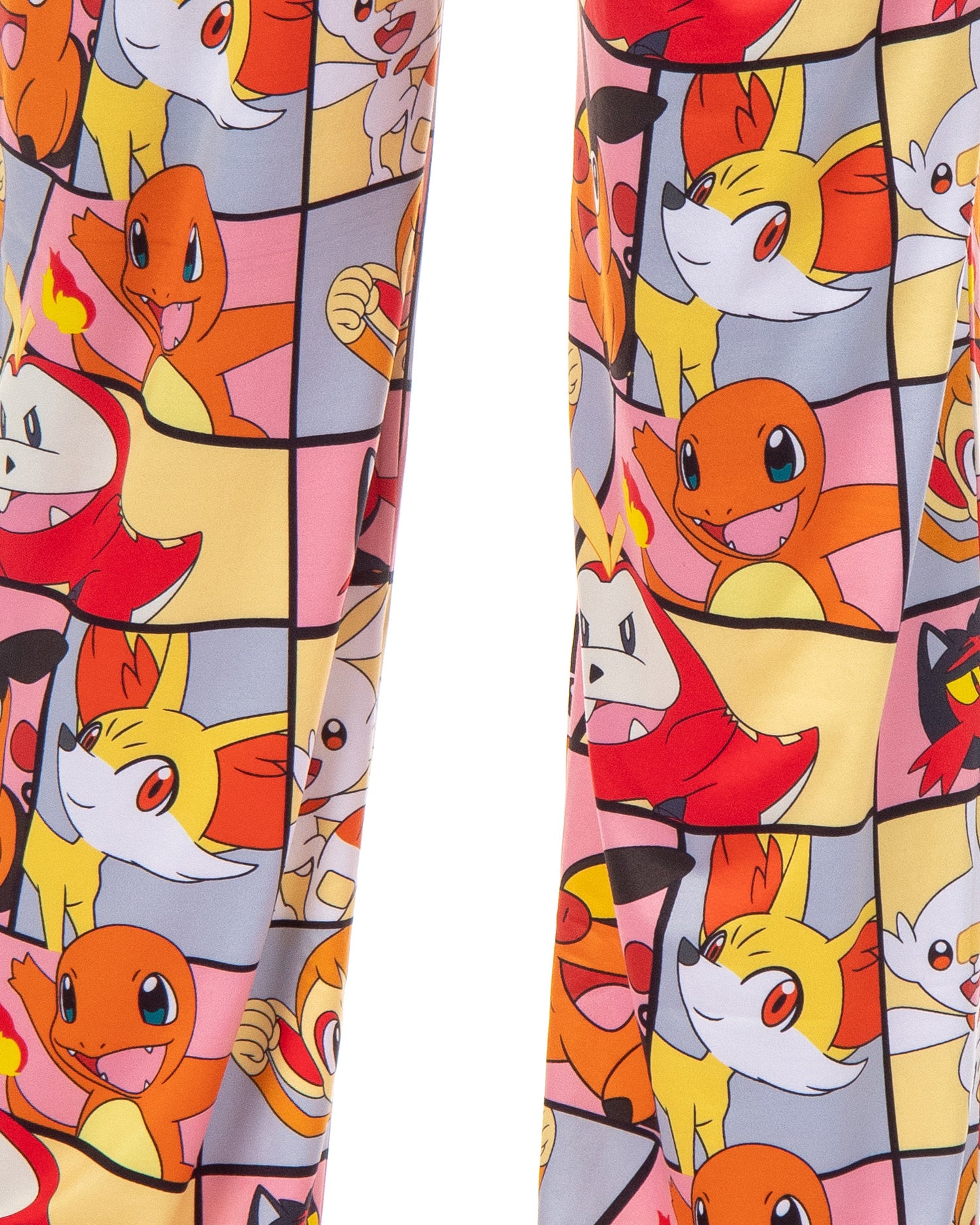 Pokemon Pajama Pants Men's Fire Type Charmander Chimchar Fennekin PJ Bottoms