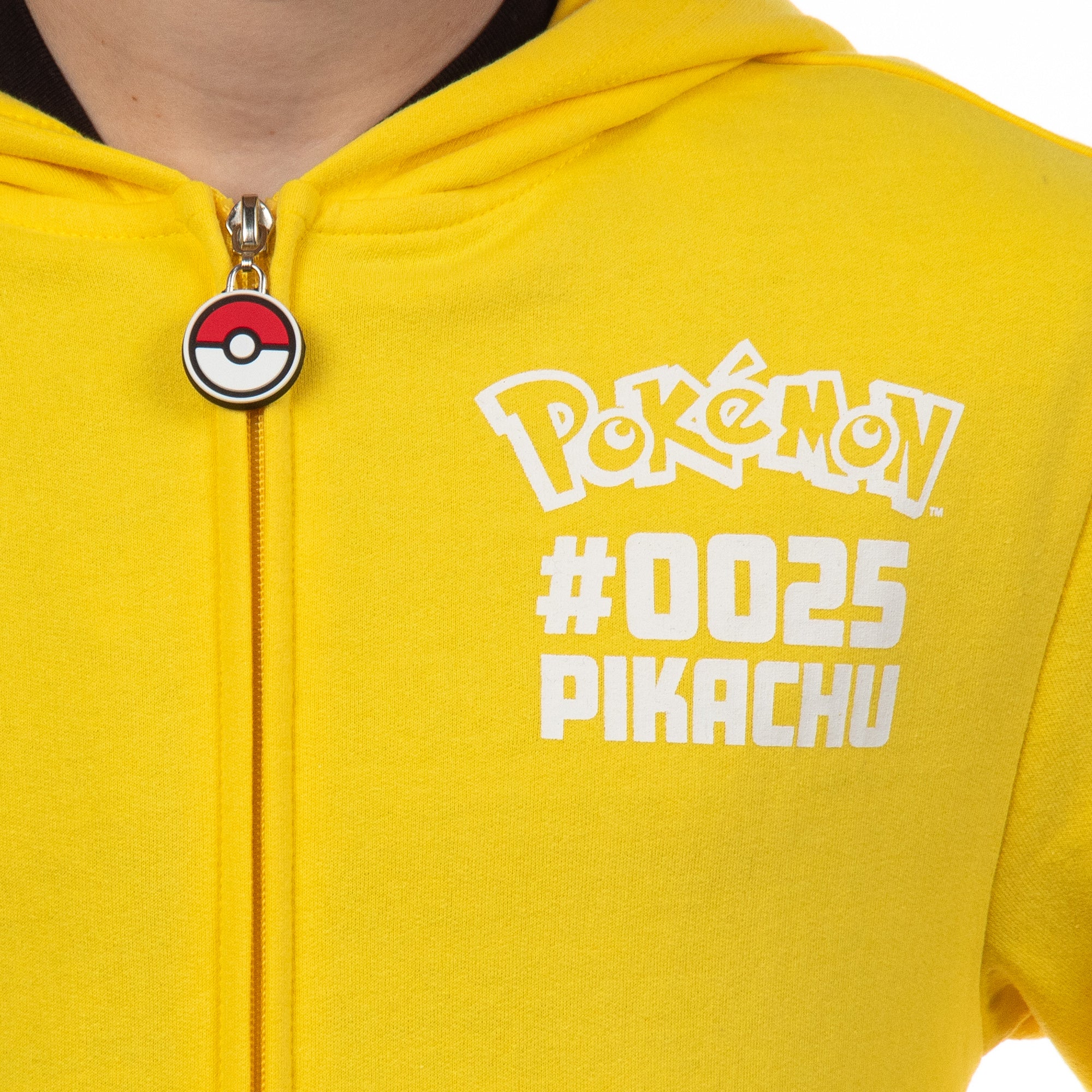 Pokemon Hoodie Kids' Gen 01 Zip-Up 3-D Character Costume Hoodie