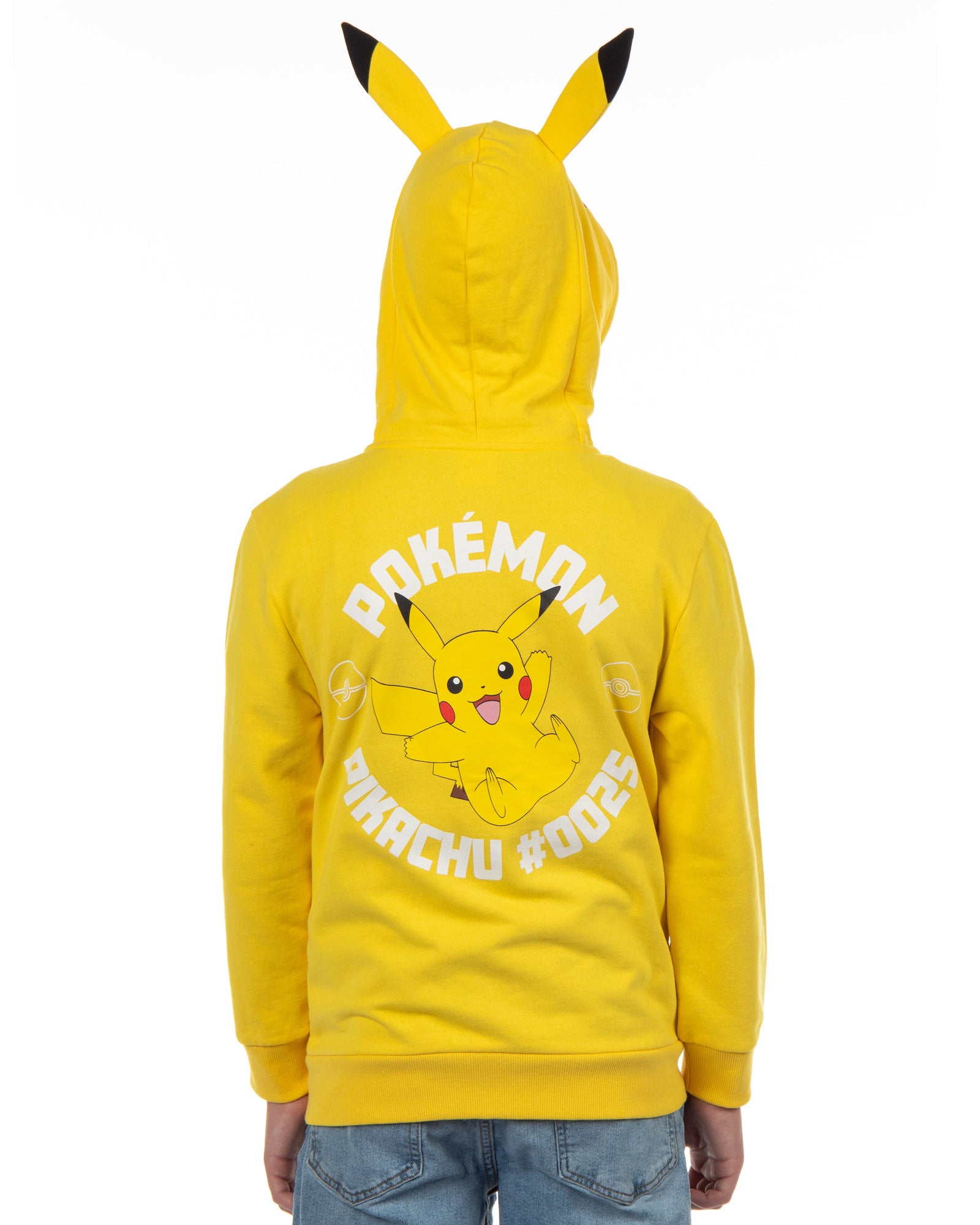 Pokemon Hoodie Kids' Gen 01 Zip-Up 3-D Character Costume Hoodie