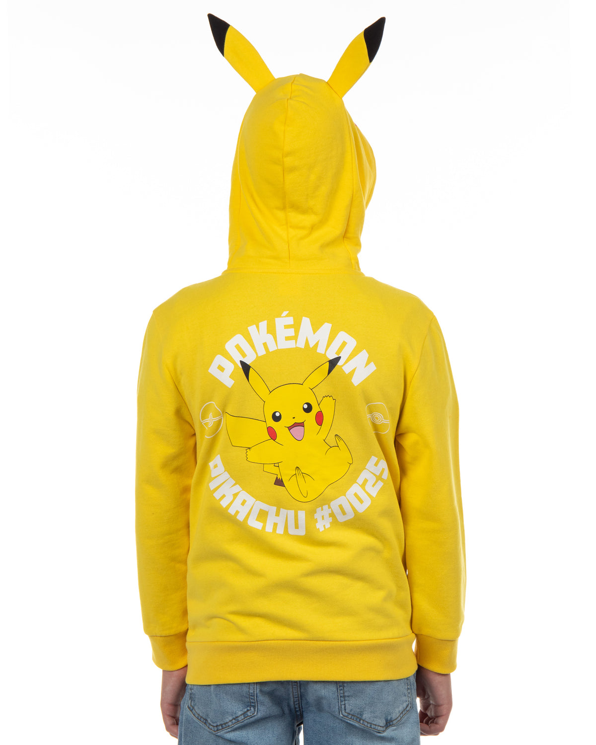 Pokemon Hoodie Kids' Gen 01 Zip-Up 3-D Character Costume Hoodie