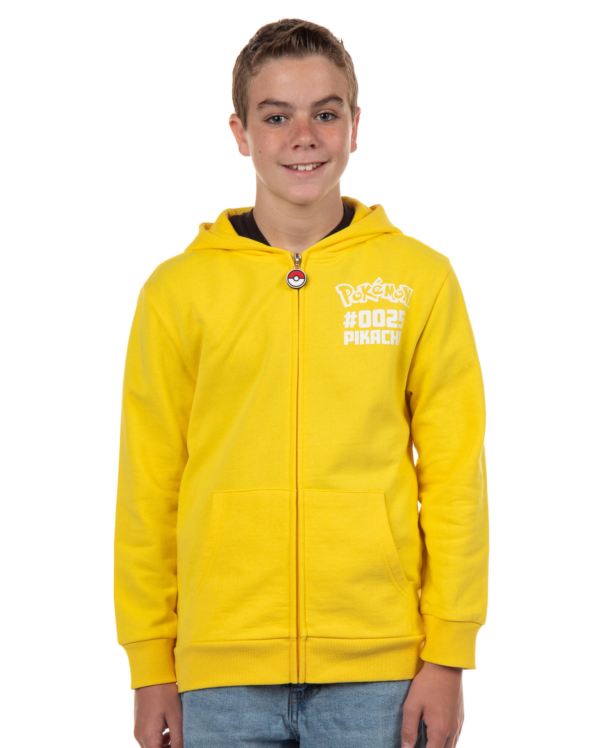 Pokemon Hoodie Kids' Gen 01 Zip-Up 3-D Character Costume Hoodie