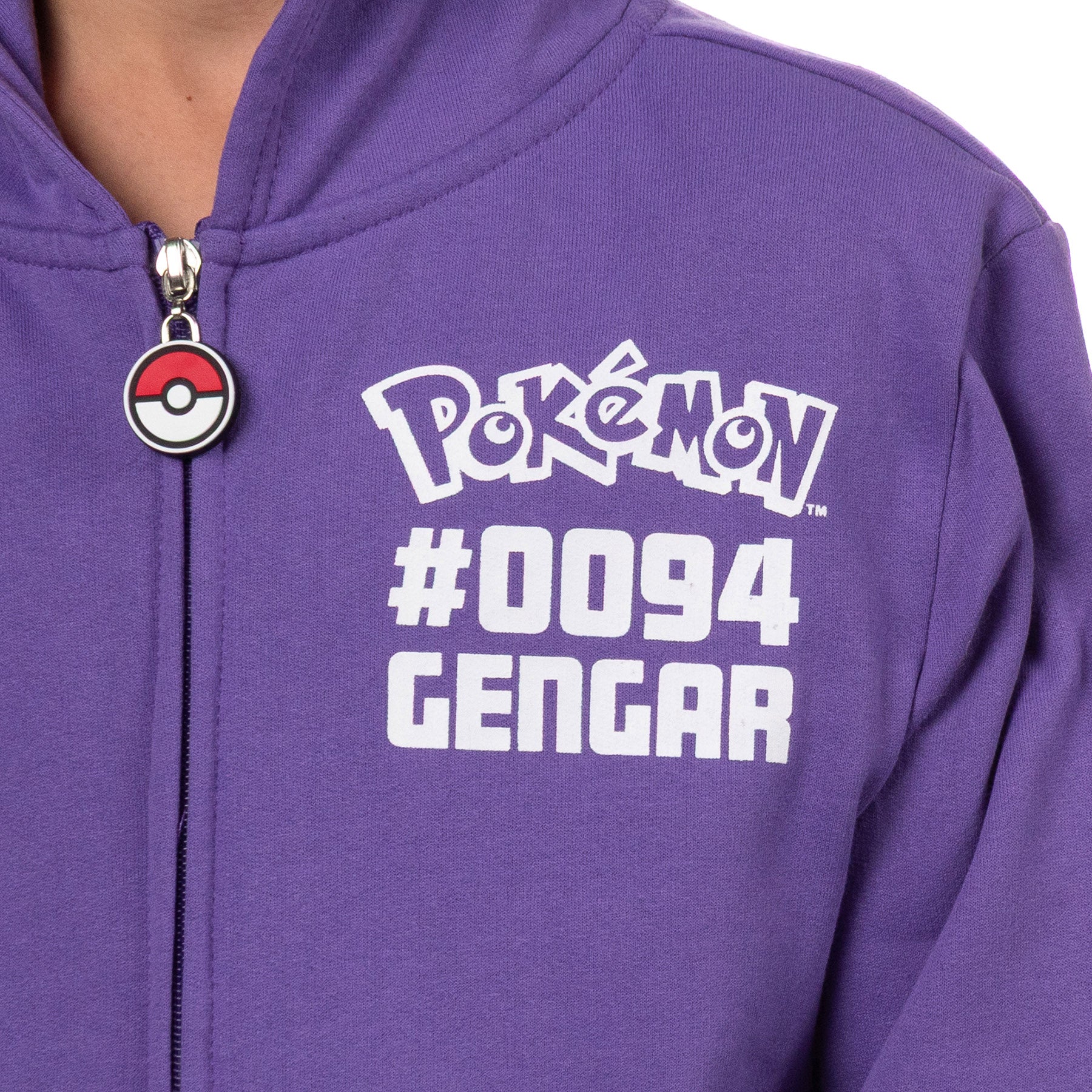Pokemon Hoodie Kids' Gen 01 Zip-Up 3-D Character Costume Hoodie