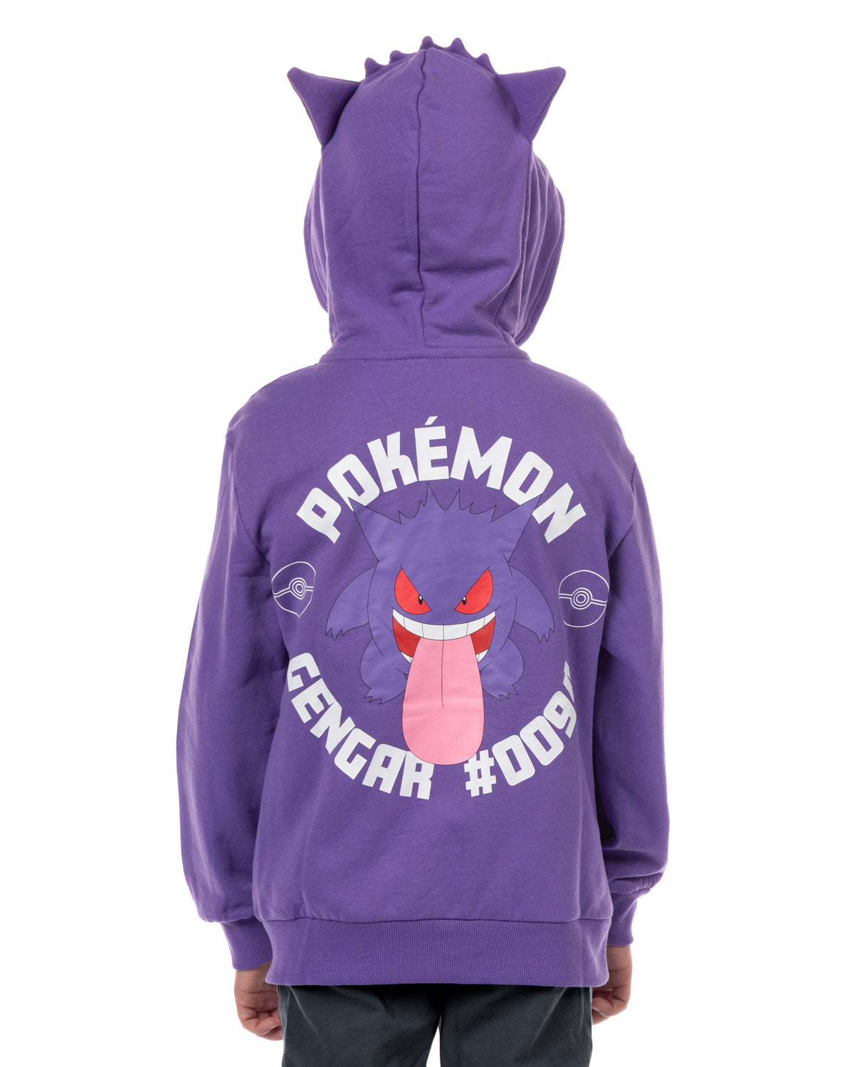 Pokemon Hoodie Kids' Gen 01 Zip-Up 3-D Character Costume Hoodie