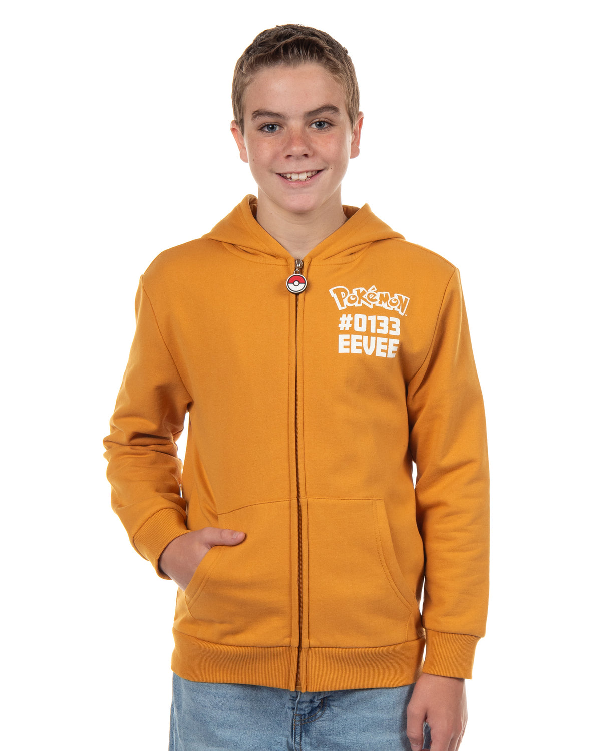 Pokemon Hoodie Kids' Gen 01 Zip-Up 3-D Character Costume Hoodie