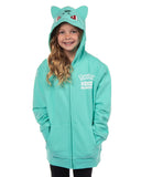Pokemon Hoodie Kids' Gen 01 Zip-Up 3-D Character Costume Hoodie