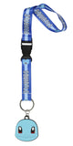 Pokemon Wrist Strap Lanyard for Keys Keychain Wallet OSFM with Charm
