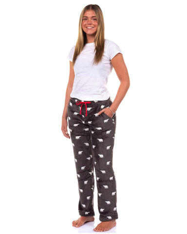 Coca-Cola Plush Lounge Pants Allover Design Adult Sleep Pajamas