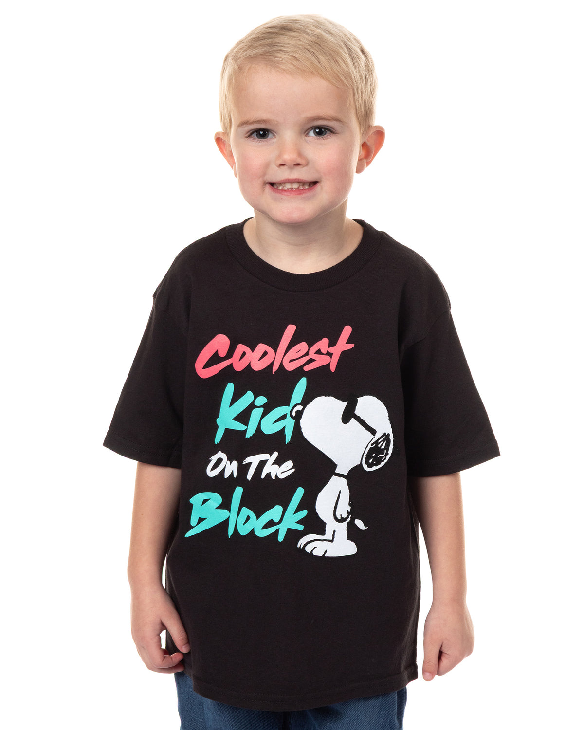 Peanuts T-Shirt Snoopy Coolest Kid On The Block Short Sleeve Graphic Tee
