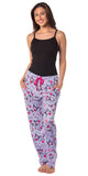 Kuromi Women's Punk Rabbit Allover Print Design Adult Lounge Pajama Pants