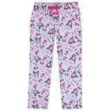 Kuromi Women's Punk Rabbit Allover Print Design Adult Lounge Pajama Pants