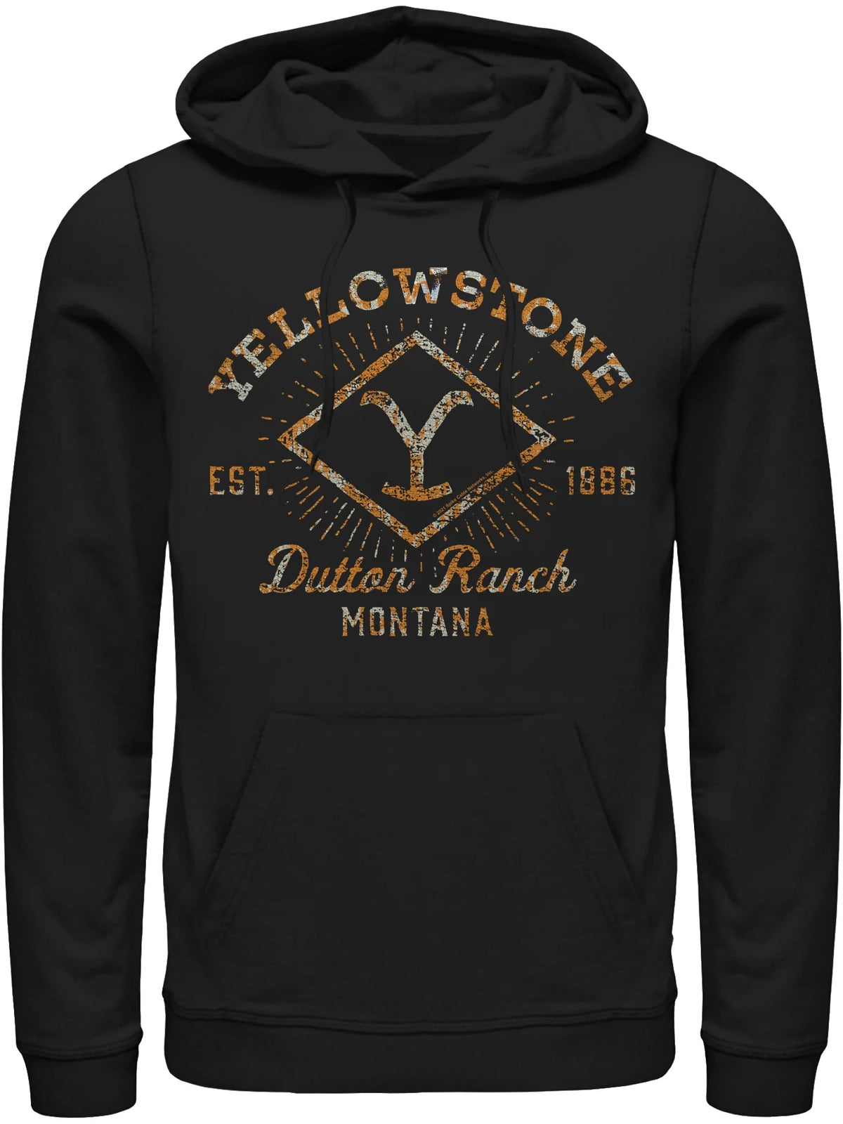 Yellowstone Men's Dutton Ranch Montana Y Brand Pullover Hoodie