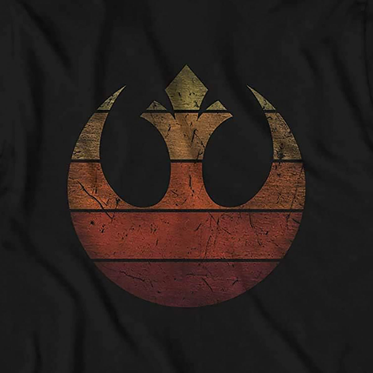 Star Wars Men's Distressed Rebel Alliance Starbird Symbol T-Shirt