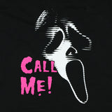 Ghost Face T-Shirt Men’s Glitch Mask Call Me Graphic Print Crewneck T-Shirt