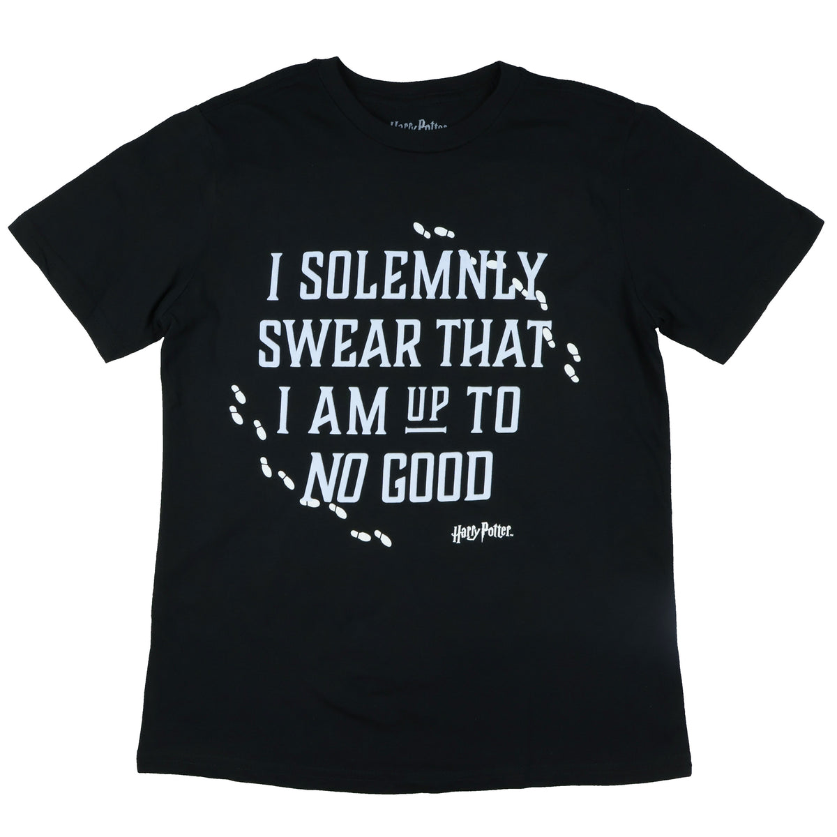 Harry Potter T-Shirt Boys' Solemnly Swear Foot Print Design Tee