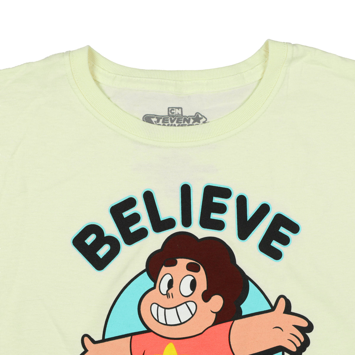 Steven Universe Shirt Big Boy's Believe In Steven Short Sleeve Graphic Top