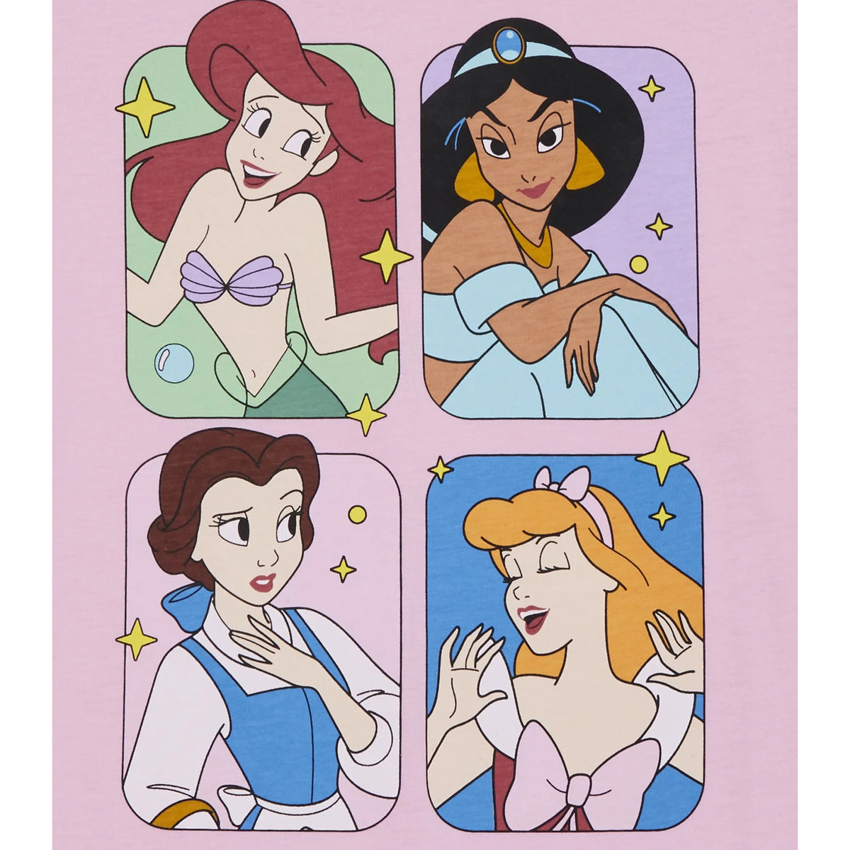 Disney Princess Shirt Girls' Express Yourself Character Portraits Tee