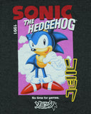 Sonic The Hedgehog T-Shirt Men's No Time For Games Graphic Print Tee