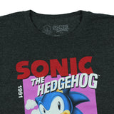 Sonic The Hedgehog T-Shirt Men's No Time For Games Graphic Print Tee