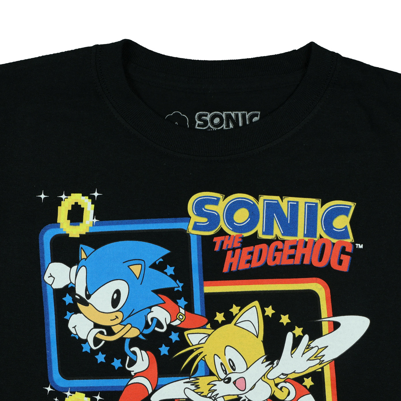 Sonic The Hedgehog T-Shirt Boys' Knuckles Tails and Sonic Tee