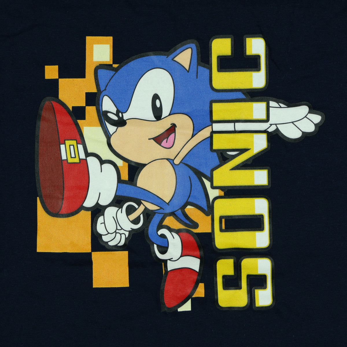 Sonic The Hedgehog Boys' T-Shirt Power Kick Design Short Sleeve Tee