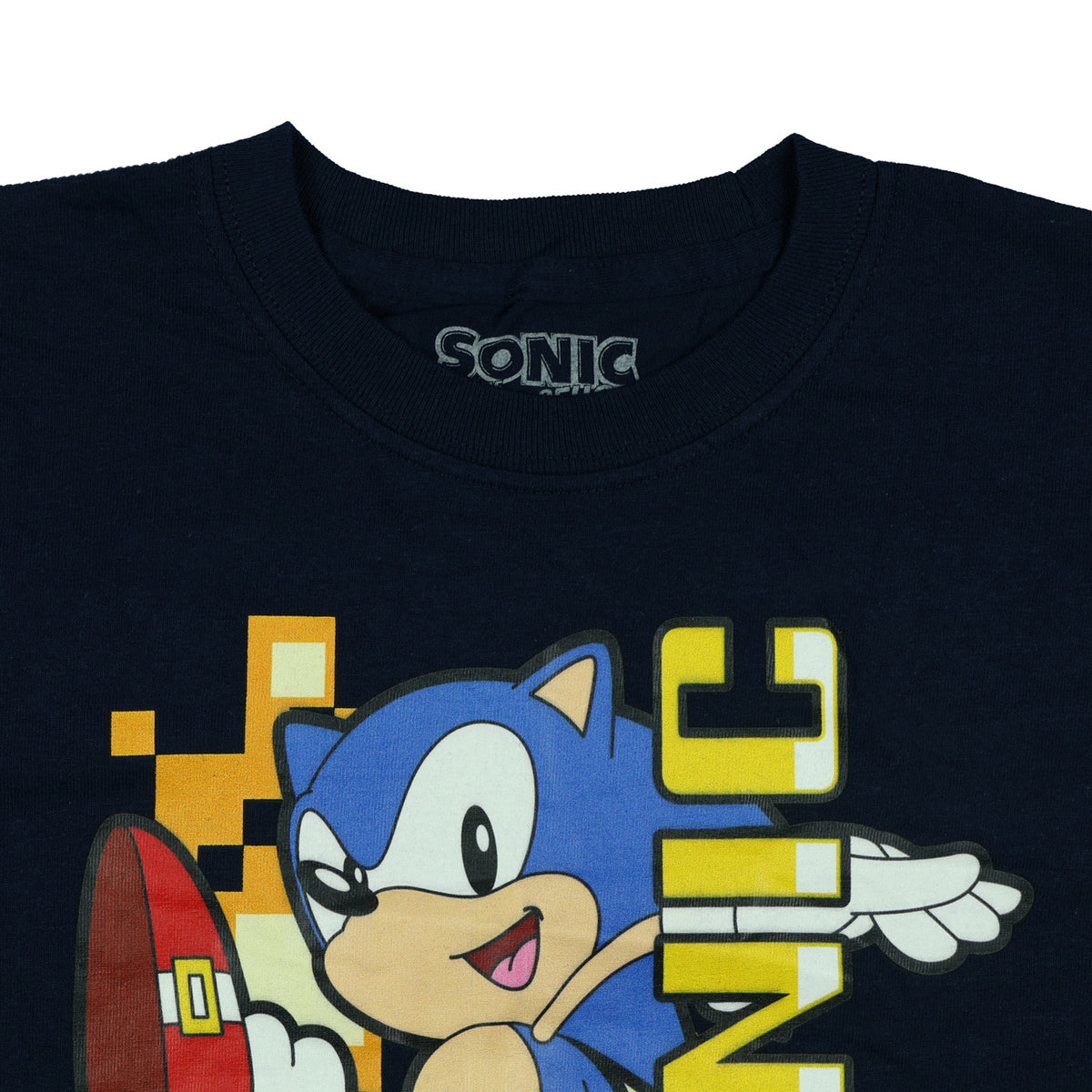 Sonic The Hedgehog Boys' T-Shirt Power Kick Design Short Sleeve Tee