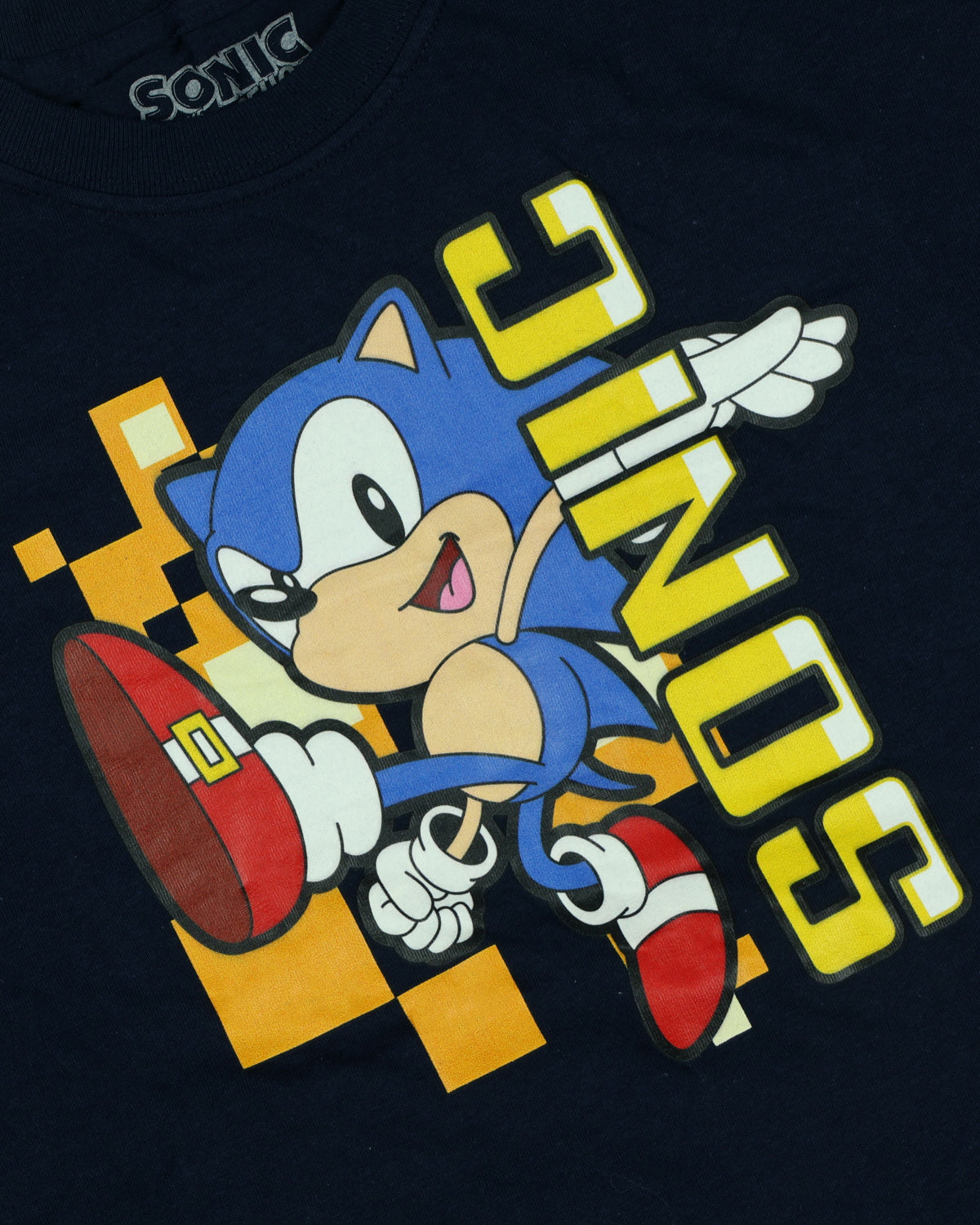 Sonic The Hedgehog Boys' T-Shirt Power Kick Design Short Sleeve Tee