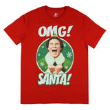 Elf The Move T-Shirt Men's Buddy OMG Santa! Novelty Holiday-Inspired Tee