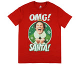 Elf The Move T-Shirt Men's Buddy OMG Santa! Novelty Holiday-Inspired Tee