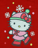 Hello Kitty T-Shirt Girls' Ice Skates and Snowflakes Tee