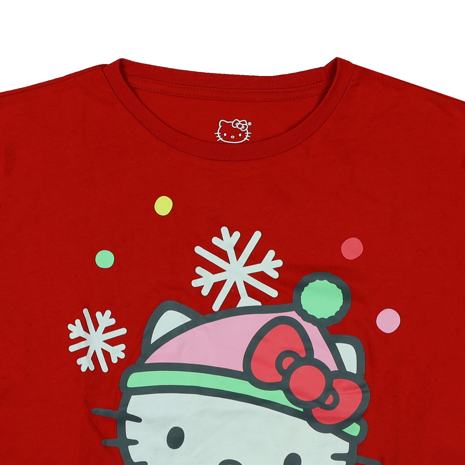 Hello Kitty T-Shirt Girls' Ice Skates and Snowflakes Tee