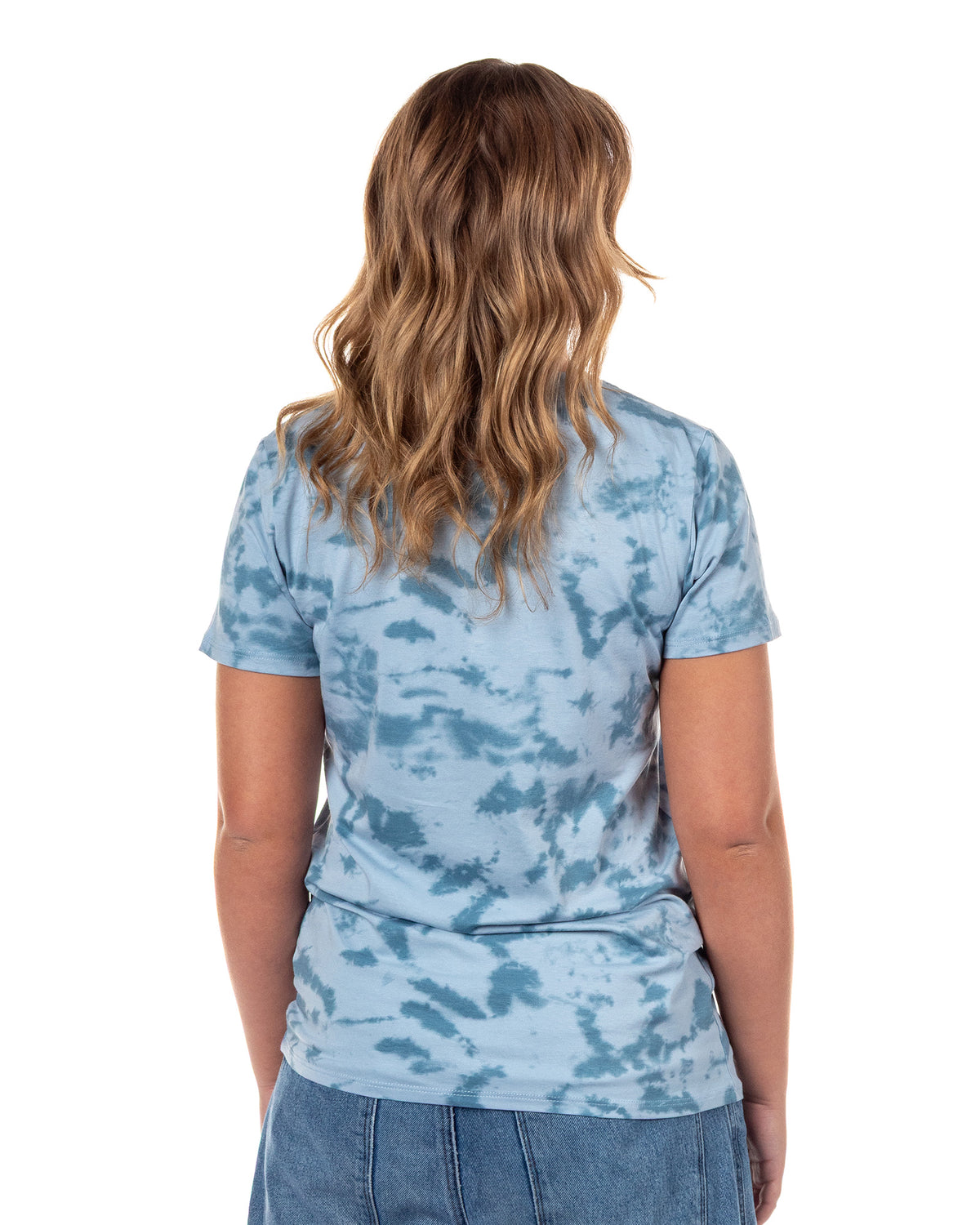 Stitch T-Shirt Women's Ohana Means Family Tie Dye Short Sleeve Graphic Top