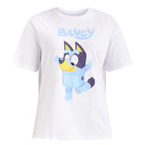 Bluey T-Shirt Women's Character Sketches Design Two-Sided Tee