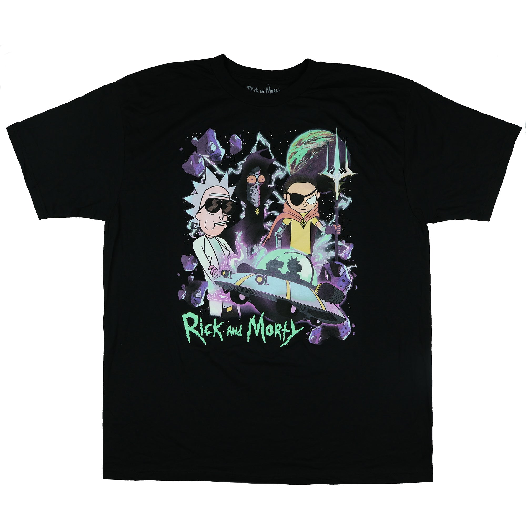 Rick and Morty T-Shirt Men's Space Cruiser Cosmic Adventure Tee