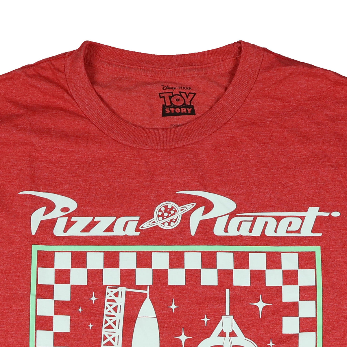 Disney Toy Story T-Shirt Men's Pizza Planet Food & Fun Spaceport Tee