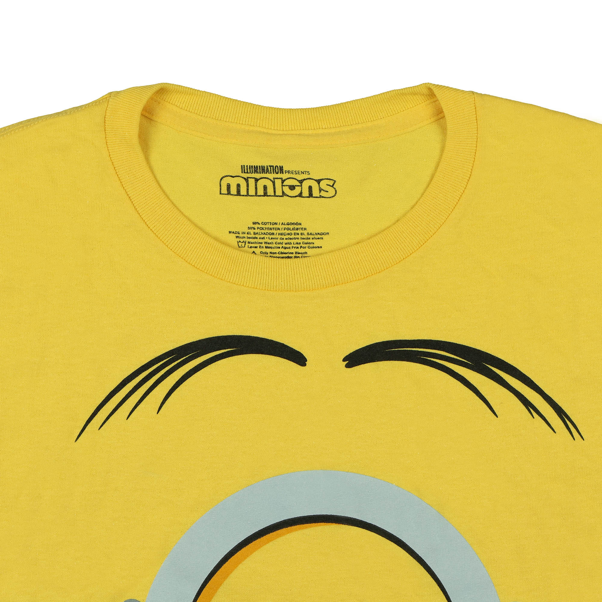 Minions T-Shirt Men's Character Face Costume Short Sleeve Graphic Tee