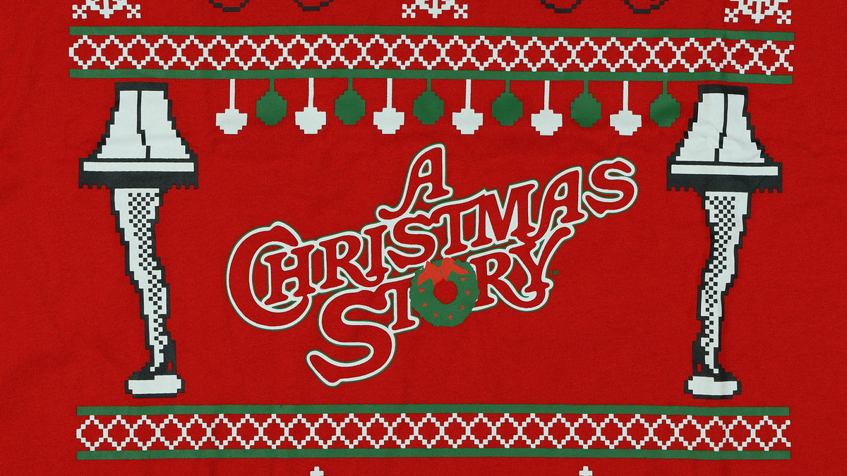 A Christmas Story T-Shirt Men's Icons Ugly Sweater Short Sleeve Top