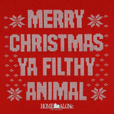 Home Alone Shirt Men's Merry Christmas Ya Filthy Animal Short Sleeve Top