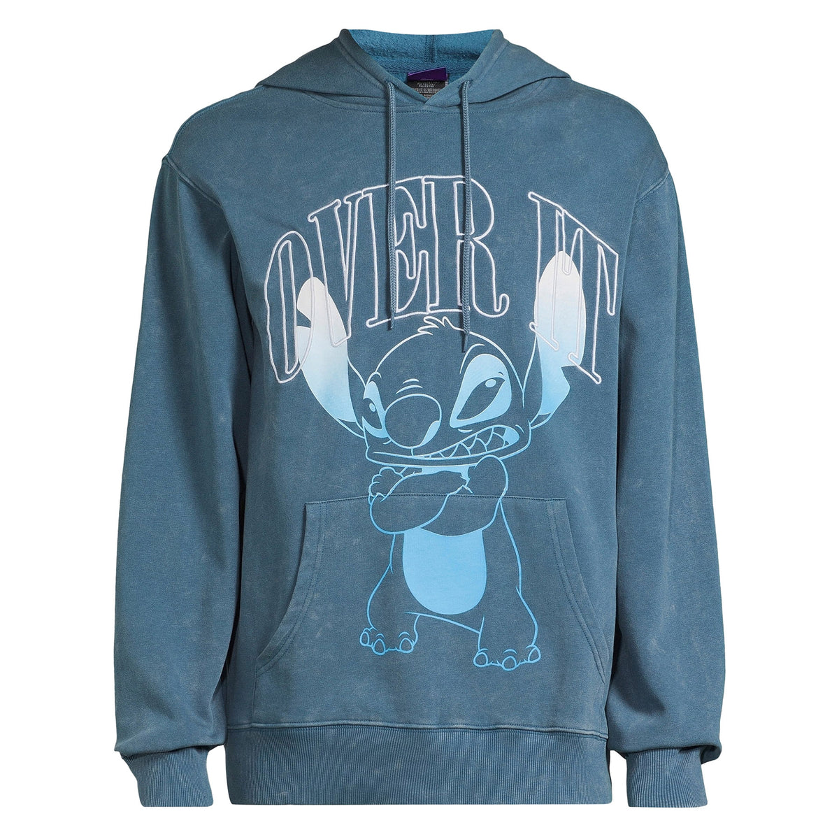 Disney Stitch Hoodie Men's Over It Character Design Pullover Sweatshirt