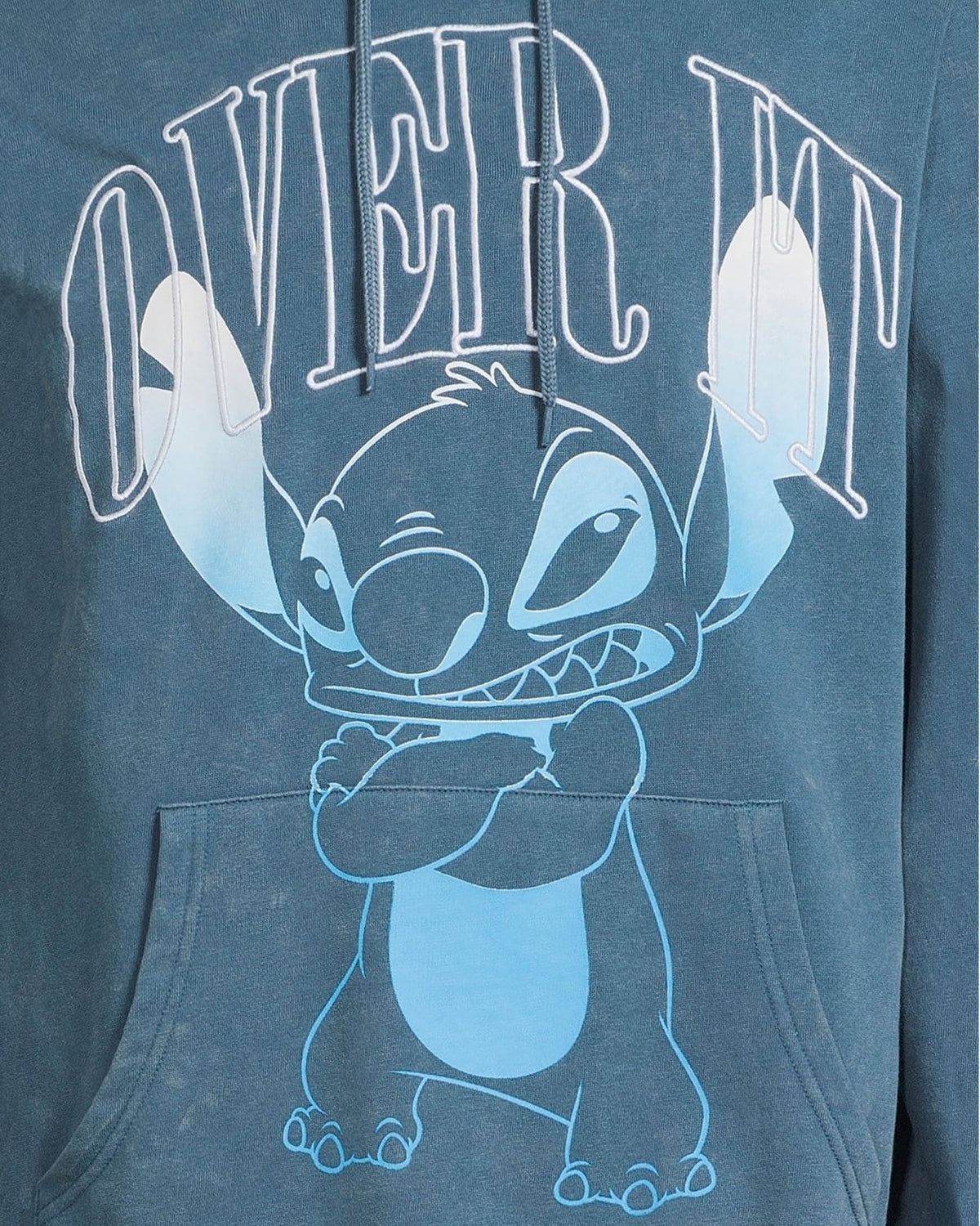 Disney Stitch Hoodie Men's Over It Character Design Pullover Sweatshirt