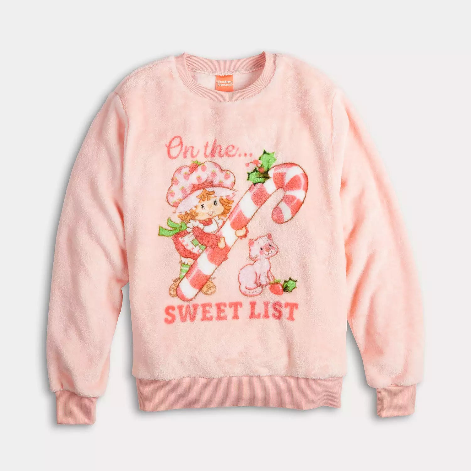 Strawberry Shortcake Sweatshirt Women's Sweet List Fleece Pullover