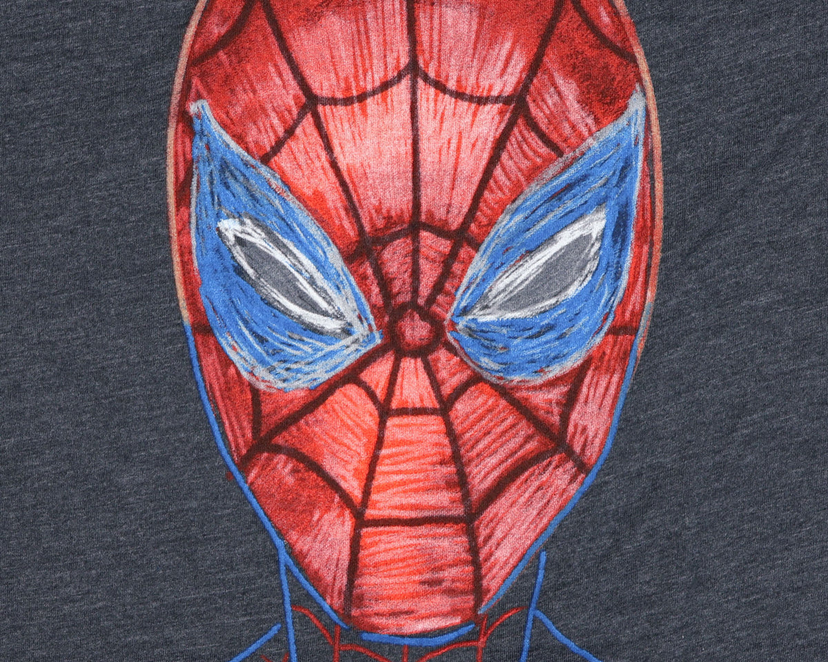 Marvel Spider-Man T-Shirt Boys' Graphic Superhero Face Short Sleeve Tee