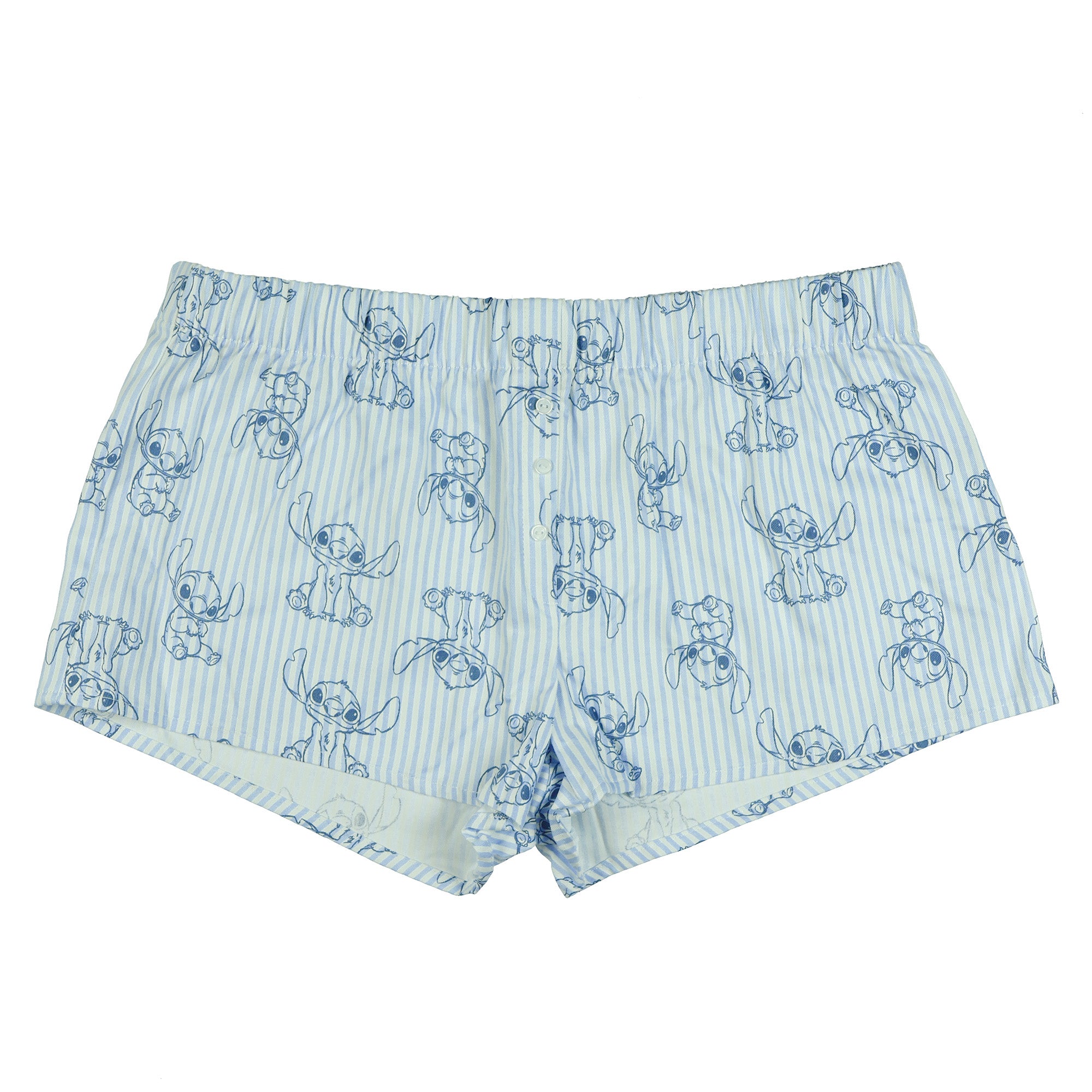 Disney's Stitch Juniors Boxer Micro Shorts Women's Sleep Pajama Bottoms