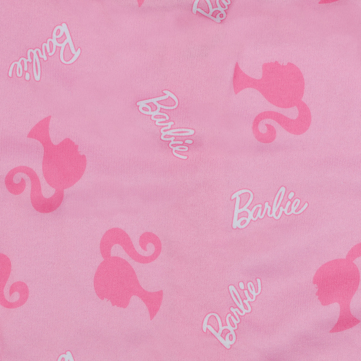 Barbie Hoodie Girls' Logo Design Full-Zip Hooded Sweatshirt