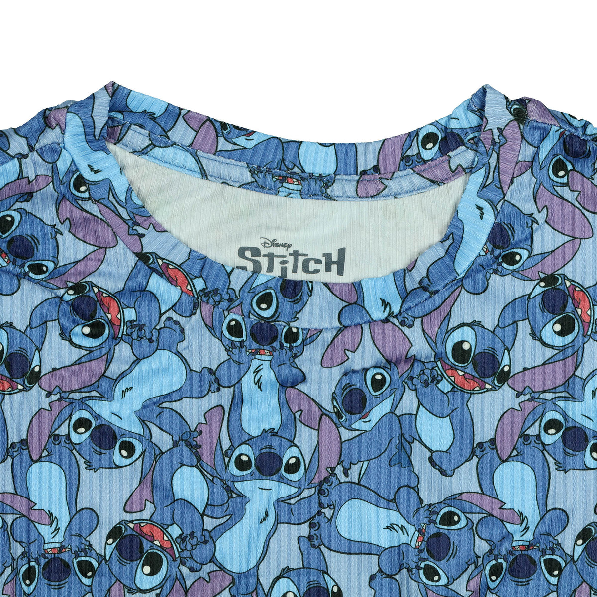 Disney Lilo And Stitch Shirt Women's Expressions AOP Short Sleeve Top