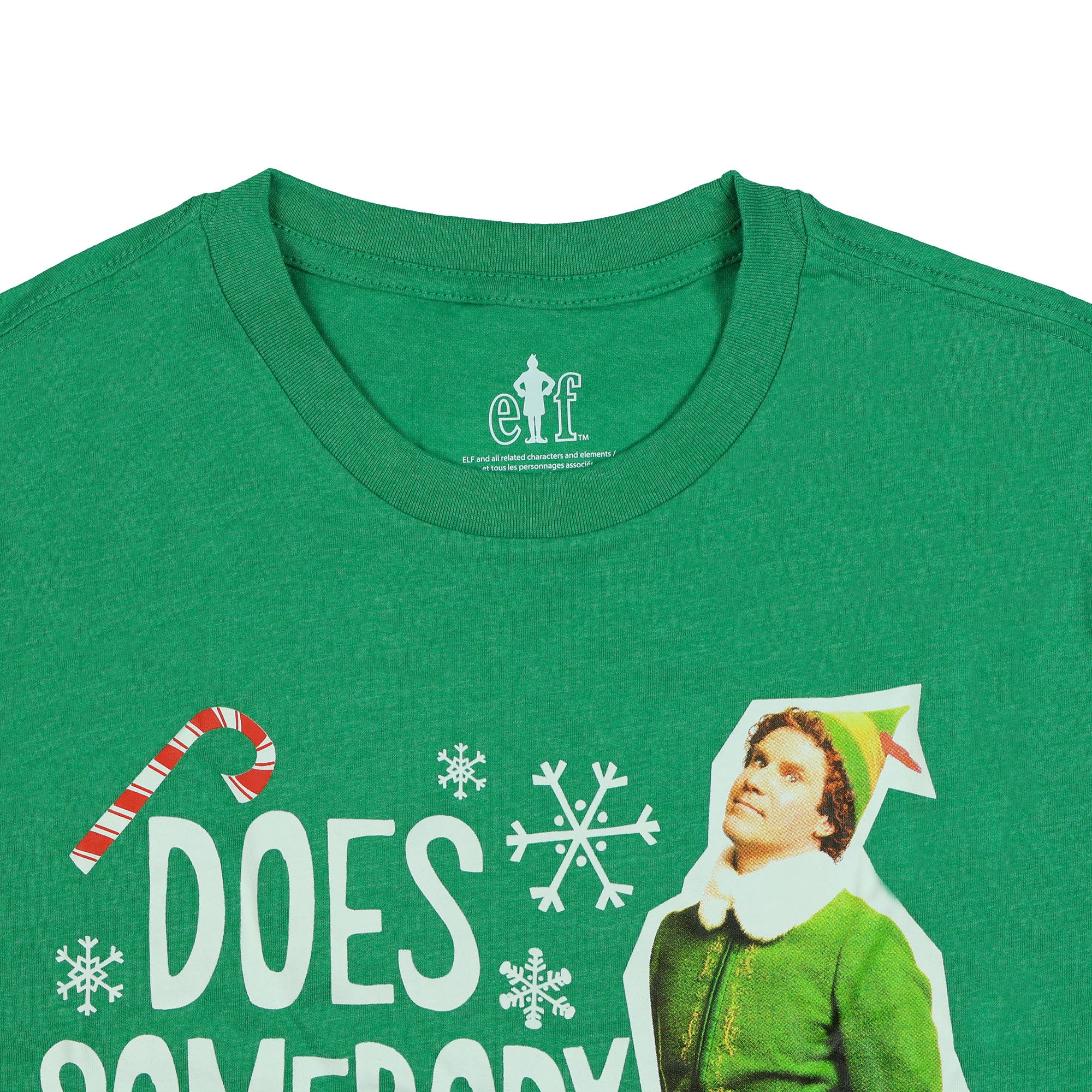 Elf Does Somebody Need a Hug Men's T-Shirt with Buddy the Elf Graphic